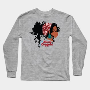 Merry Christmas, Black Girl Magic Long Sleeve T-Shirt